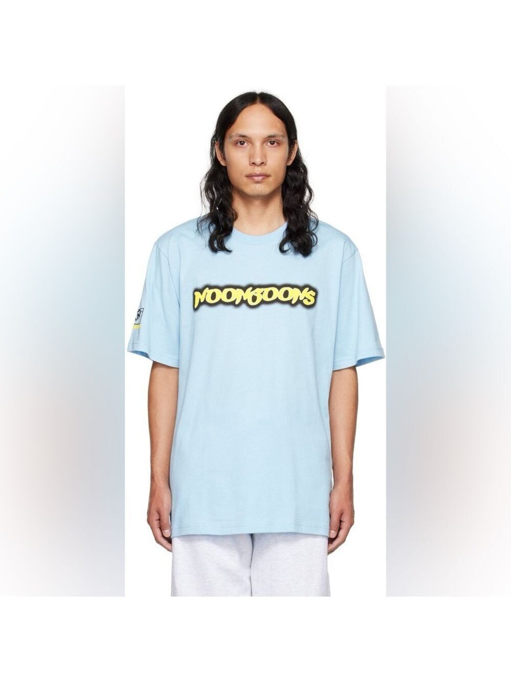 Vans X Noon Goons No Glow Logo Tee Men’s L Clear Sky Blue Short Sleeve